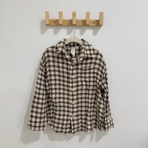 Thereabouts Gingham check Button Flannel 4/5